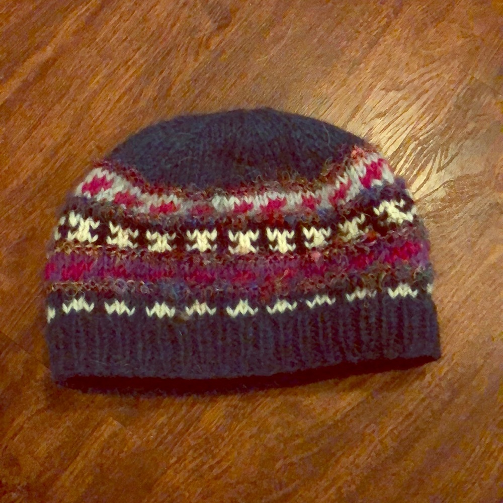 Wooly handmade hat from the Alaskan fair